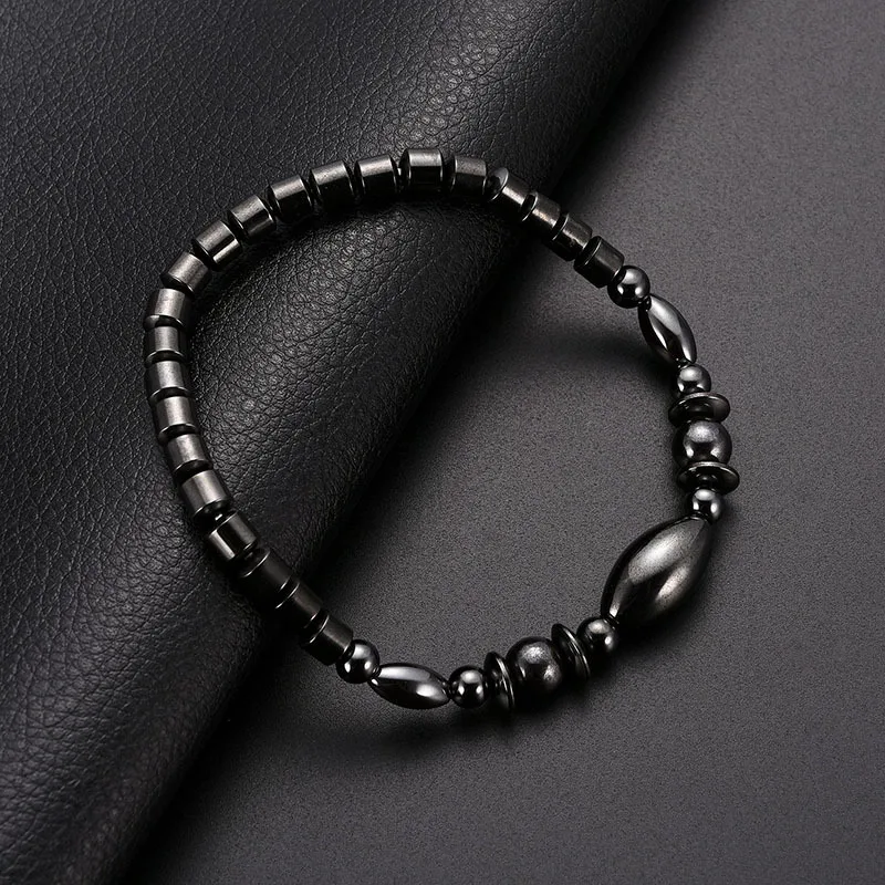 NJ уникальные черные женские браслеты с бусинами новые модные украшения для