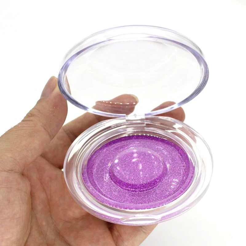 100/200 шт. круглая блестящая фоновая бумага для индивидуальных ресниц коробка