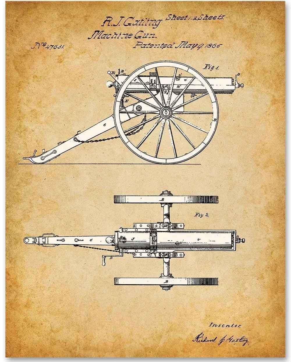

Unframed Patent Print - Makes a Great Gift Under