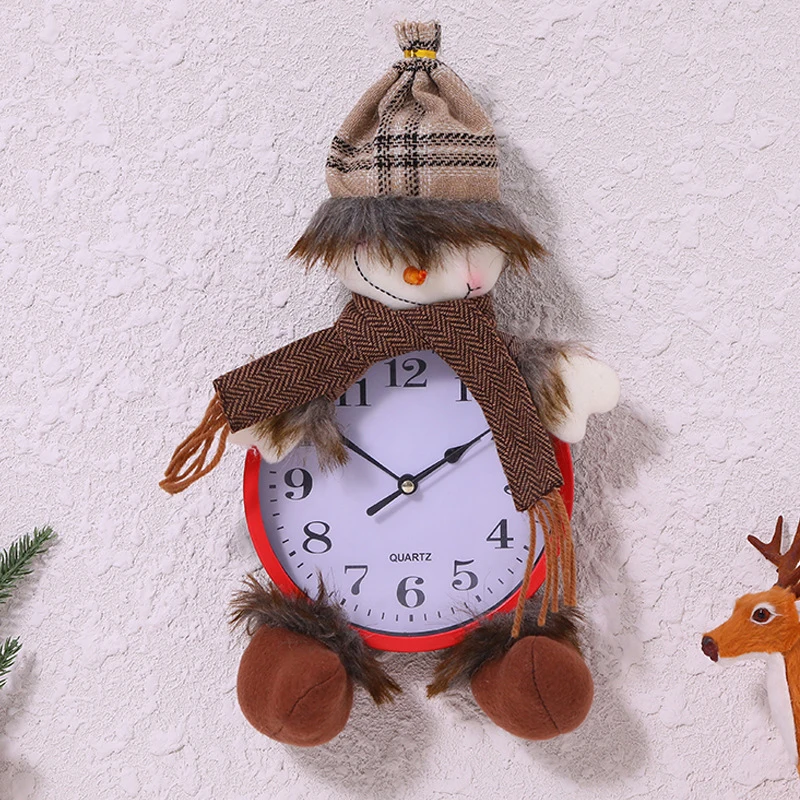 

Рождественский будильник со снеговиком, креативные рождественские подарки, Супер милое настольное украшение для дома, гостиной, спальни, д...