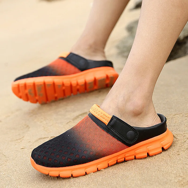 

Summer Shoes Men's Sandals Colorful Couple Beach Slippers Men's Sneakers Clogs Men's Breathable Sandals Zapatos Hombre Size36-46