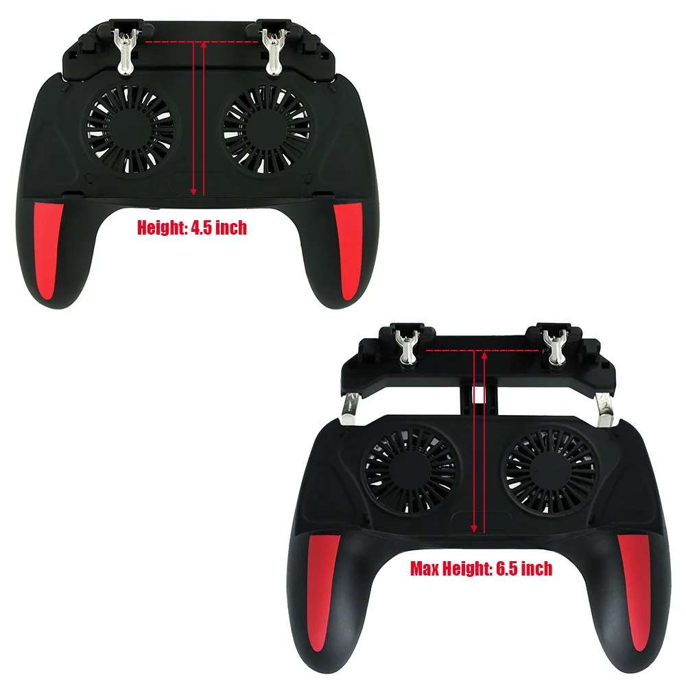 Геймпад для контроллера PUBG двойной крутой вентилятор 2500/5000 мАч внешний