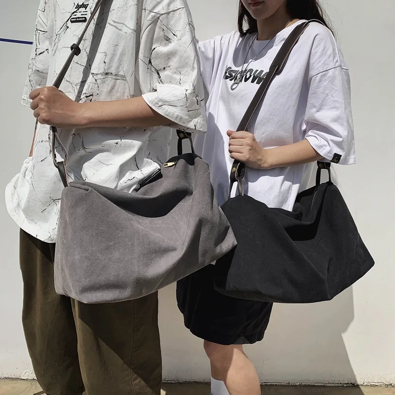 

Холщовая Вместительная женская сумка на плечо PURFAY, Хлопковая Сумка-тоут, экологически чистая многоразовая дорожная сумка, спортивная сумка...