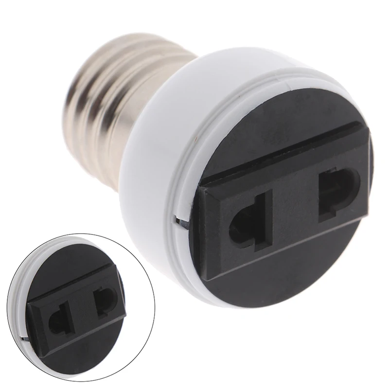 

E27 ABS US/EU Plug Connector Accessories Bulb Holder Lighting Fixture Bulb Base Screw Adapter White Lamp Socket