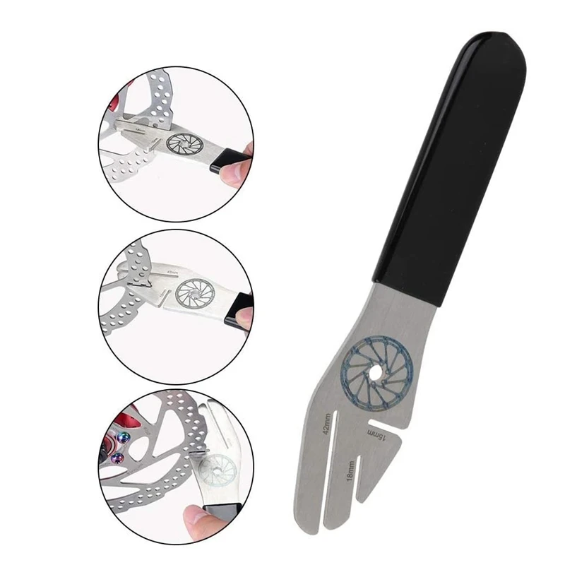 

Bicycle Disc Stainless Steel Bicycle Disc Brake Truing Wrench Bike Adjustment Correction Repair Tool