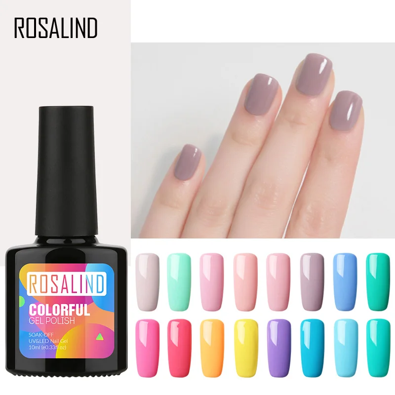 Розалинд 10 мл УФ гель лак для ногтей светодиодный семиперманентный Акрил