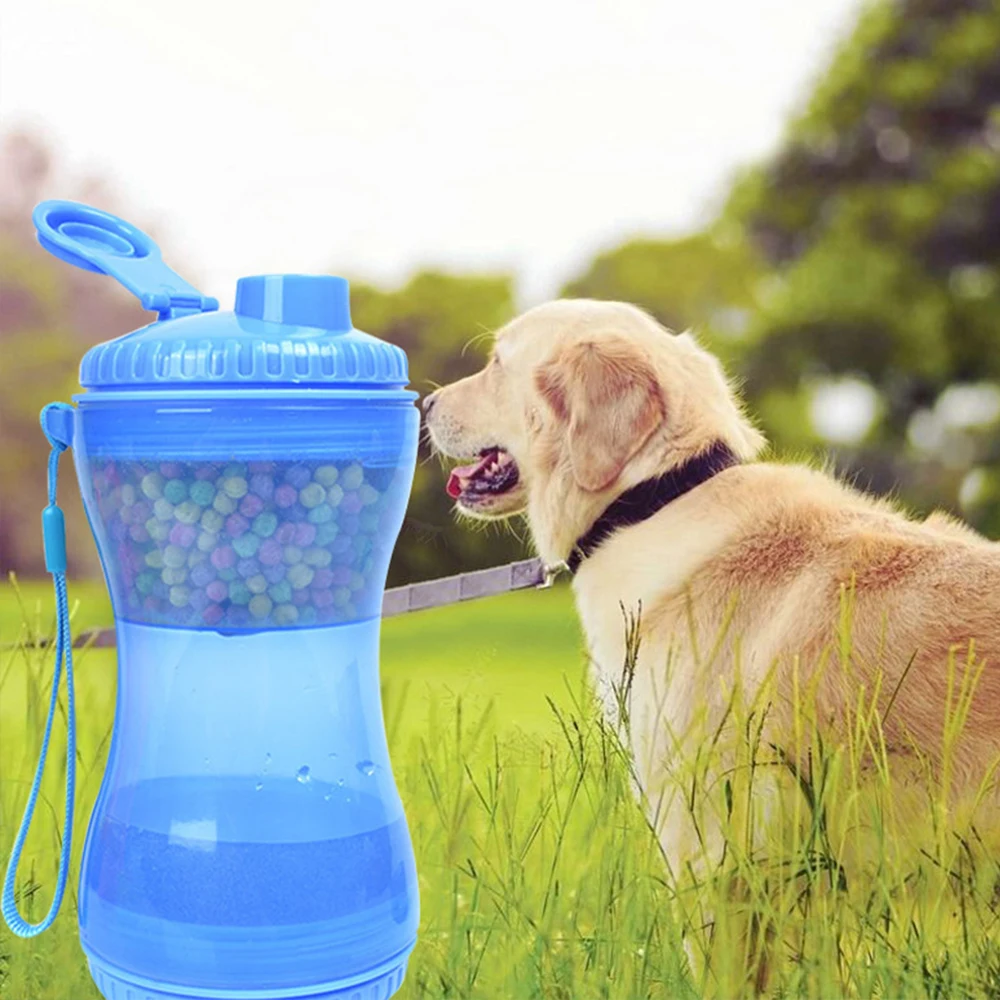 

Portable Pet Dog Water Bottle Outdoor Training Food Storage Bottle PP Dogs Water Dispenser for Large Dogs Pets Accessories Stuff