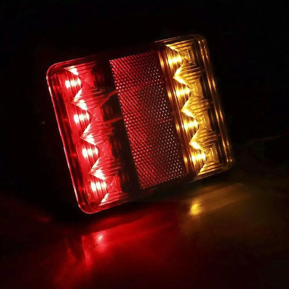 

Светодиодный задний фсветильник для грузовика, предупреждающие огни, водонепроницасветильник, для прицепа, задсветильник фонарь для фурго...