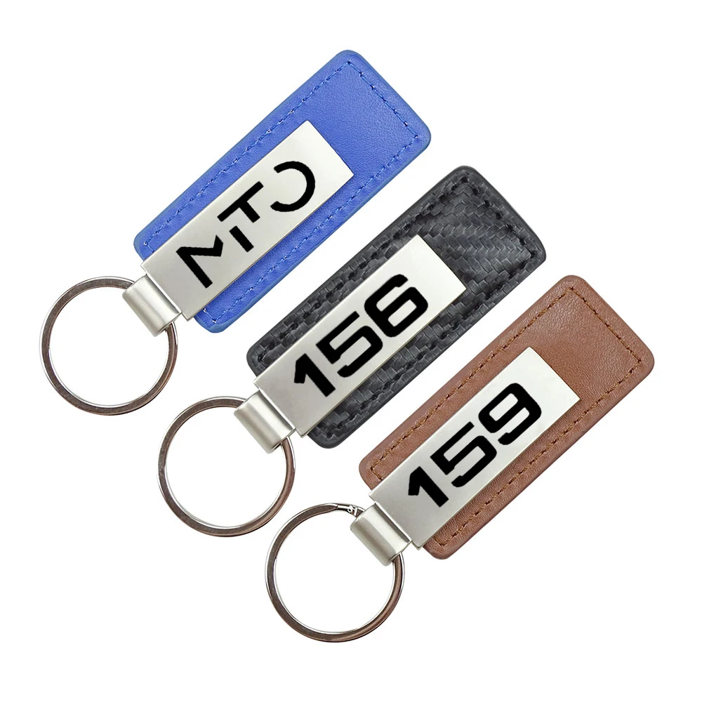 Металлический кожаный брелок из углеродного волокна для Alfa Romeo MiTo Giulia Giulietta 147 156 164