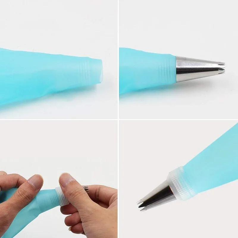 32 шт./компл. силиконовые кондитерского мешка советы Кухня глазировки крем