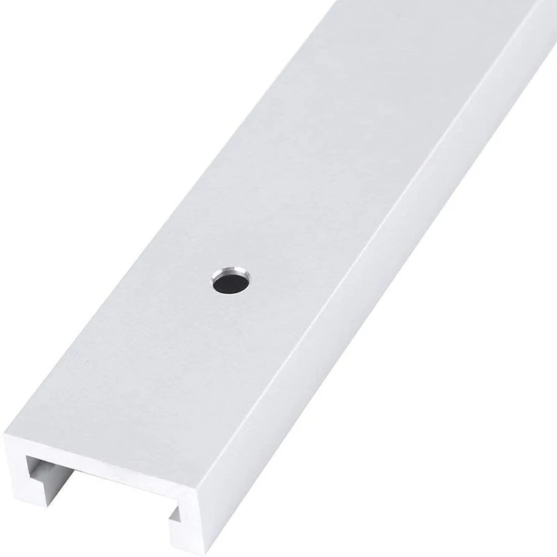

2Pcs T Track Miter Track Jig Fixture Slot Straight Edge Clamping Tool Guide Aluminum Alloy T-Slot Track Locking Handle
