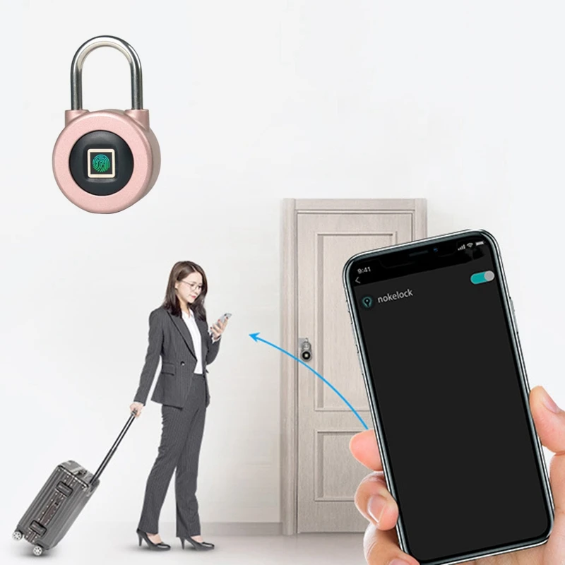 AMS-Умный Замок с отпечатком пальца водонепроницаемый смарт-приложение Bluetooth