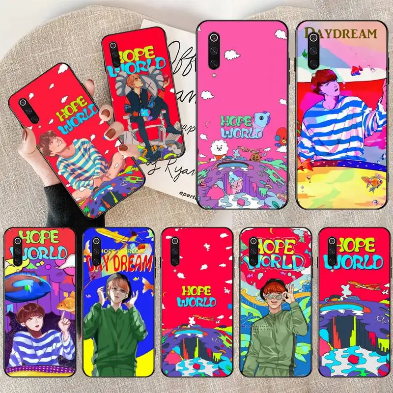 Bangtan Boys надеемся мир DIY чехол для телефона с рисунком в виде ракушки Redmi Note 8 8A 7 6 6A 5