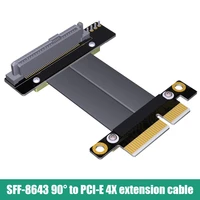 sff 8639 nvme to pcie 4x extension cable high speed transmission u 2 nvme ssd to pci e 3 0 x4 riser card for u 2 nvme ssd