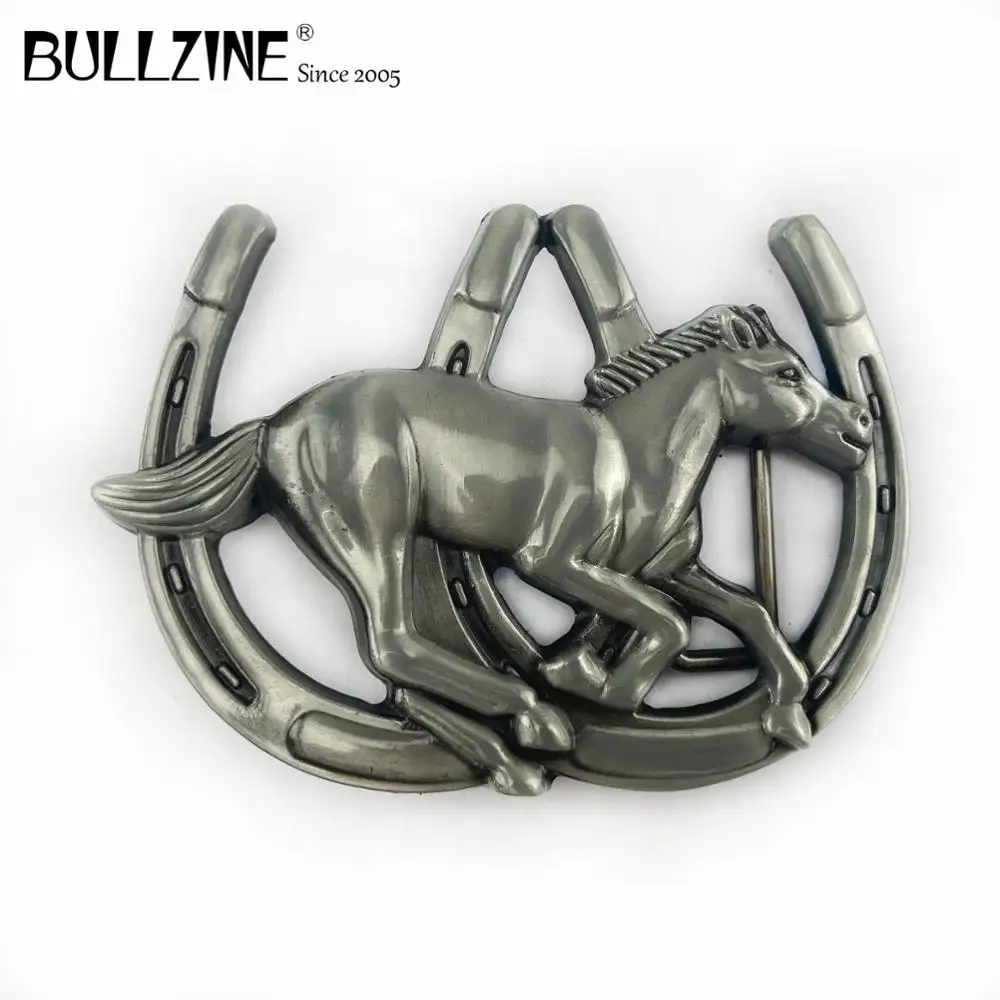 В Bullzine оптовая продажа лошади пряжки ремня с оловянной отделкой FP 02151 1 подходит