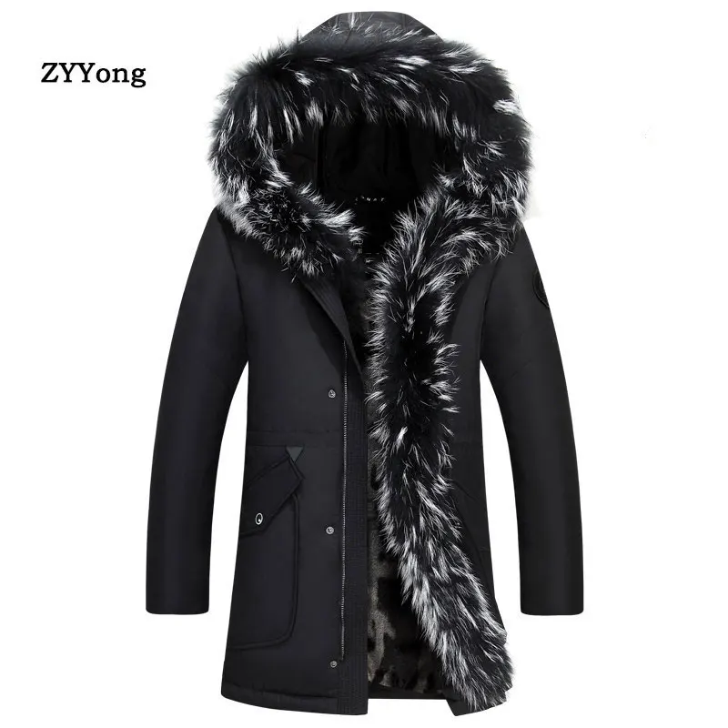 Fur Collar Hooded Men Women Winter Jacket 2020 New Fashion Warm Liner Man Jacket and Coat Windproof Male ParkasPlus Size M-5XL