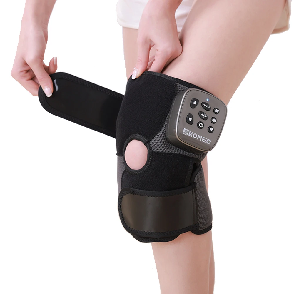 1pcs Knee Vibration Hot Compress Massager Relief Pain Physiotherapy Heating Extruding Wireless Electric Massage Relax Machine