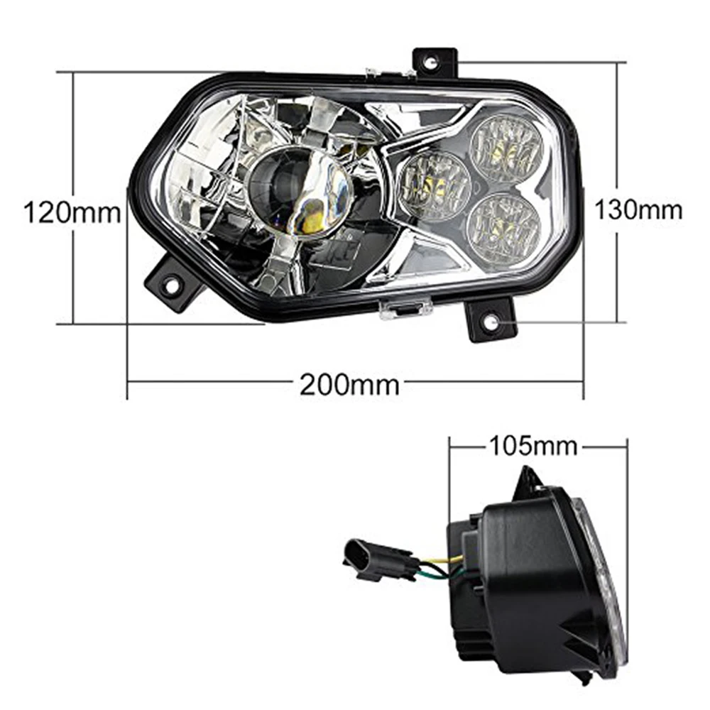 Polaris ATV светодиодный задний фонарь/левый/правый Высокий Низкий для 2012-2013 RZR S сбоку