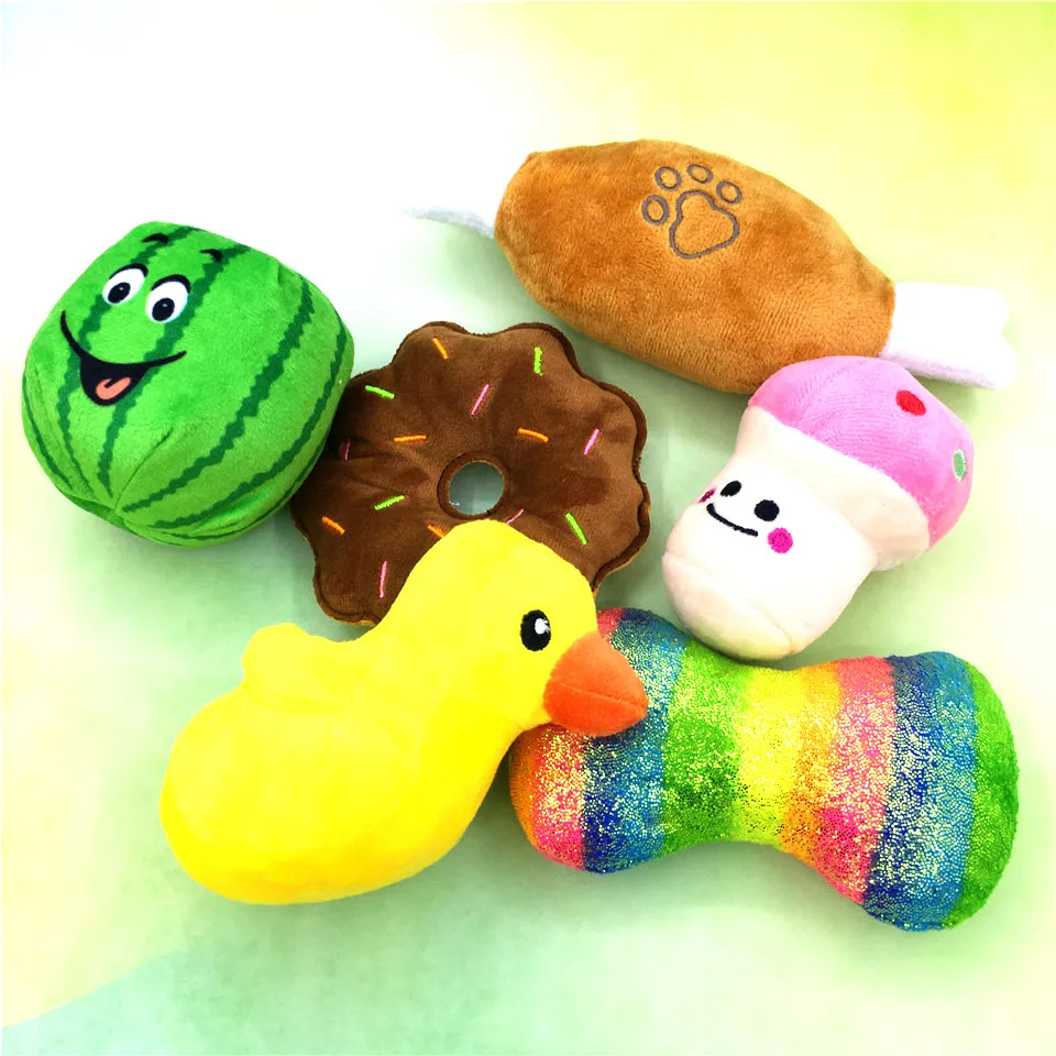 

066 Лот скрипучий жевательная игрушка для домашних животных с пищалкой жевательная игрушка-пищалка для щенков шарлатан звук игрушка кукла Т...