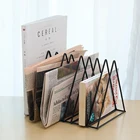Подставка для журналов, держатель для записей, Настольная книжная полка, многофункциональный треугольный органайзер для файлов, Декор для дома и офиса