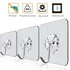 1 шт., прозрачные самоклеящиеся настенные крючки для дверей