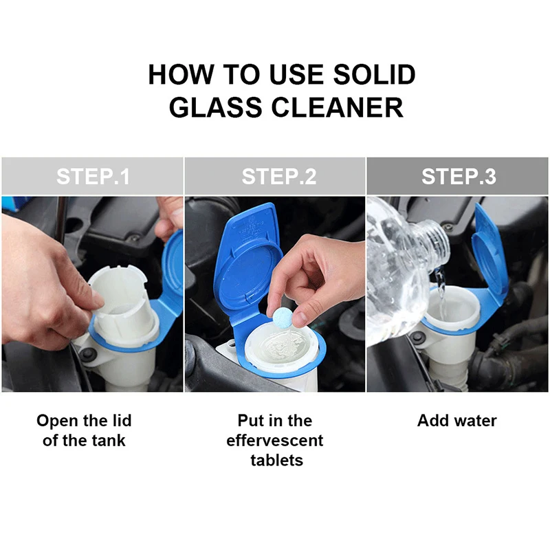 Концентрированные таблетки для омывателя лобового стекла автомобиля OGE