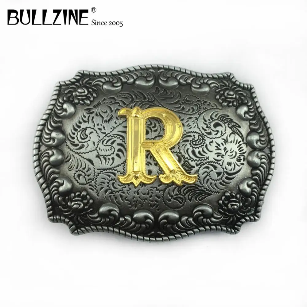 В Bullzine с буквой R пряжка на ремешке магическое Оловянное ожерелье и золотистой