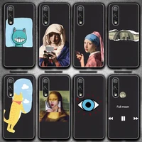 cat dollar painting funny design phone case for huawei p20 30 40 pro mate 20 30 40 pro honor 9x 10 30lite y62019