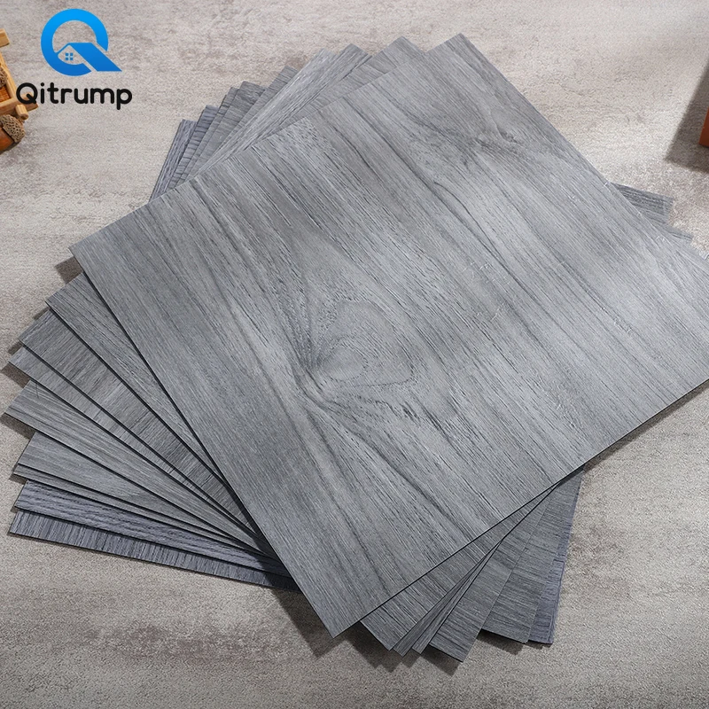 Водостойкая Имитация деревянной ПВХ плитки наклейка на пол Мраморная цементная