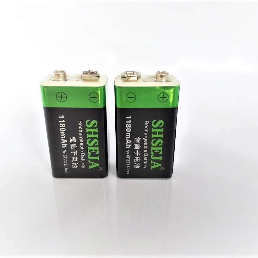 1 шт./лот 9 В 1180 мАч литий ионный аккумулятор USB аккумуляторная батарея детектор