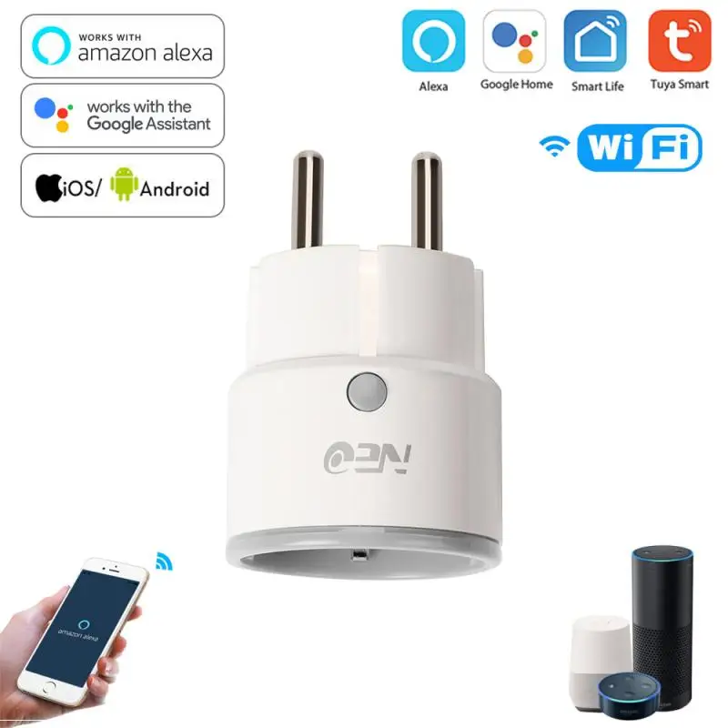 Смарт разъем Wi Fi розетка 10A таймер приложение дистанционного Управление через Tuya