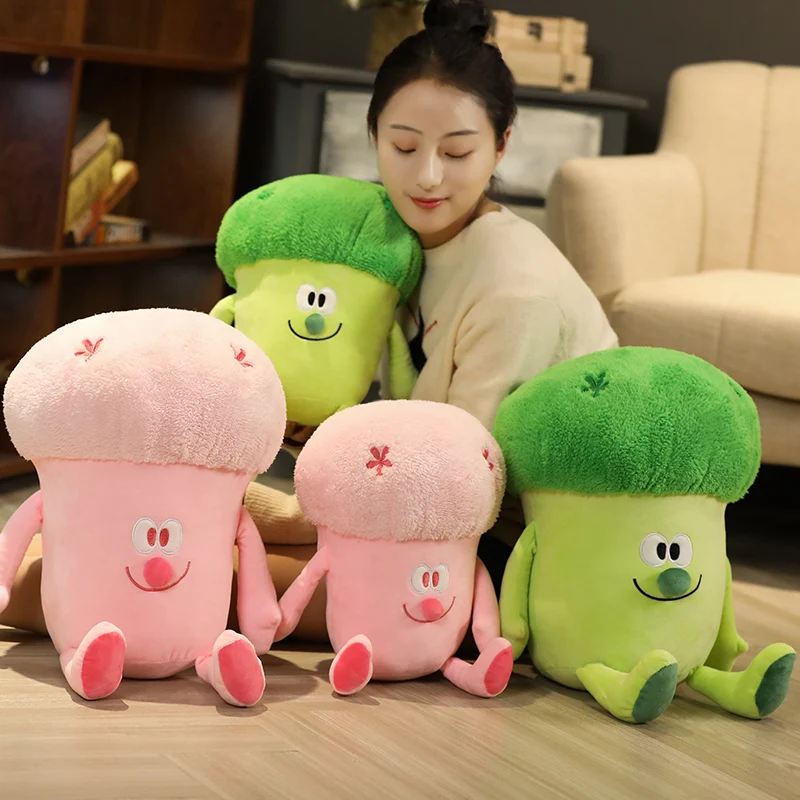 

Simulation Cauliflower Pillow Sleeping Plush Key Chains Bag Toys Home Office Cushion Small Pendant Good Quality Toys For Girls