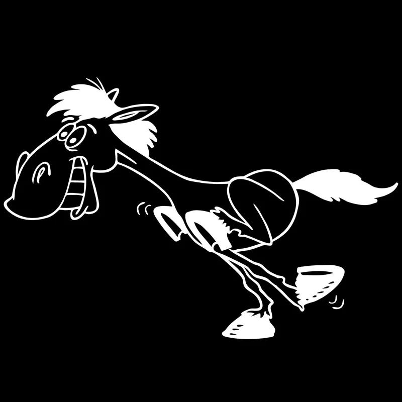 

15.5cm*10.3cm Cartoon Fun Carriage Sticker Car Style Black/Silver Auto Accessments