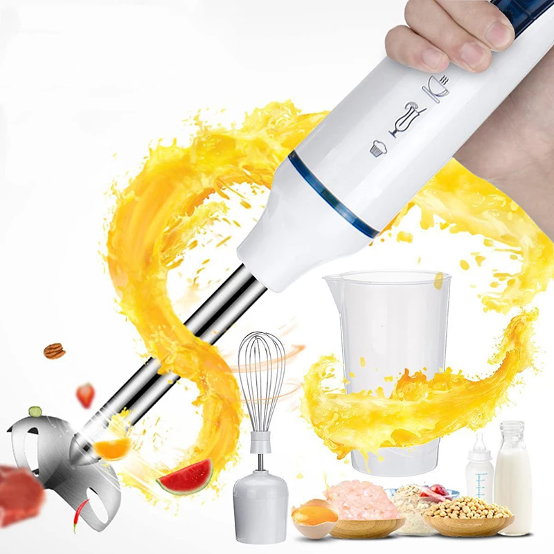 

3 in 1 Electric Blender Fruit Juicer Handheld Egg Beater Juice Mixer Whisk Home Kitchen Tool C44