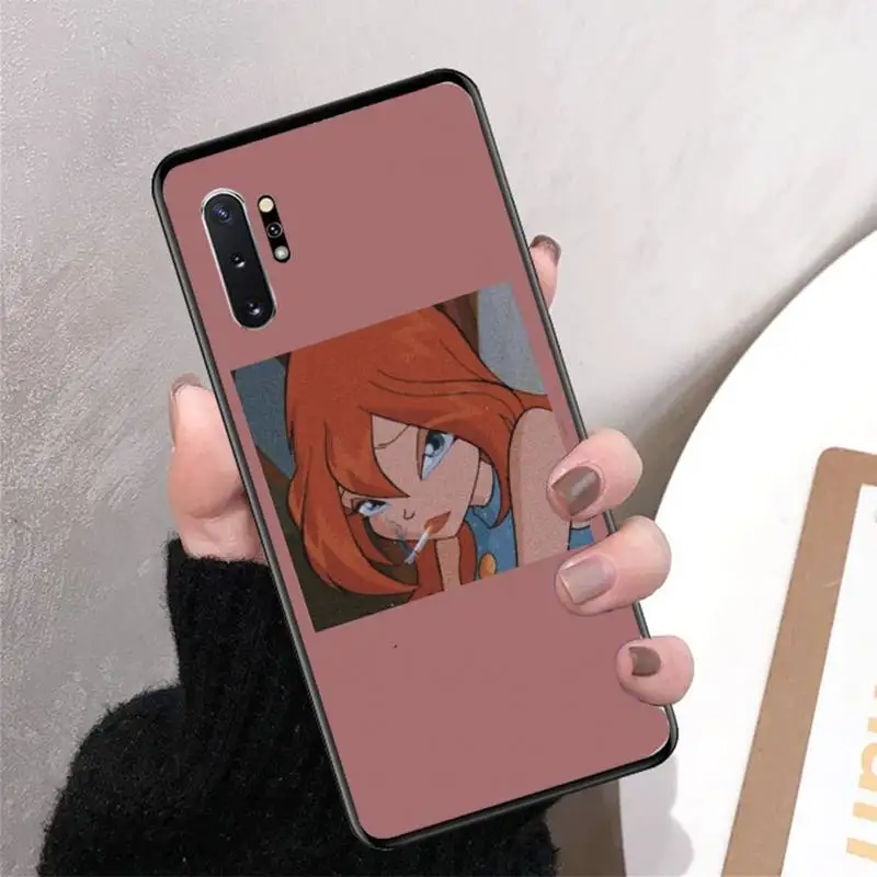 

FHNBLJ Girl Winx Clubs Phone Case for Samsung Note 3 4 5 7 8 9 10 20 pro lite ultra for Oppo A9 2020