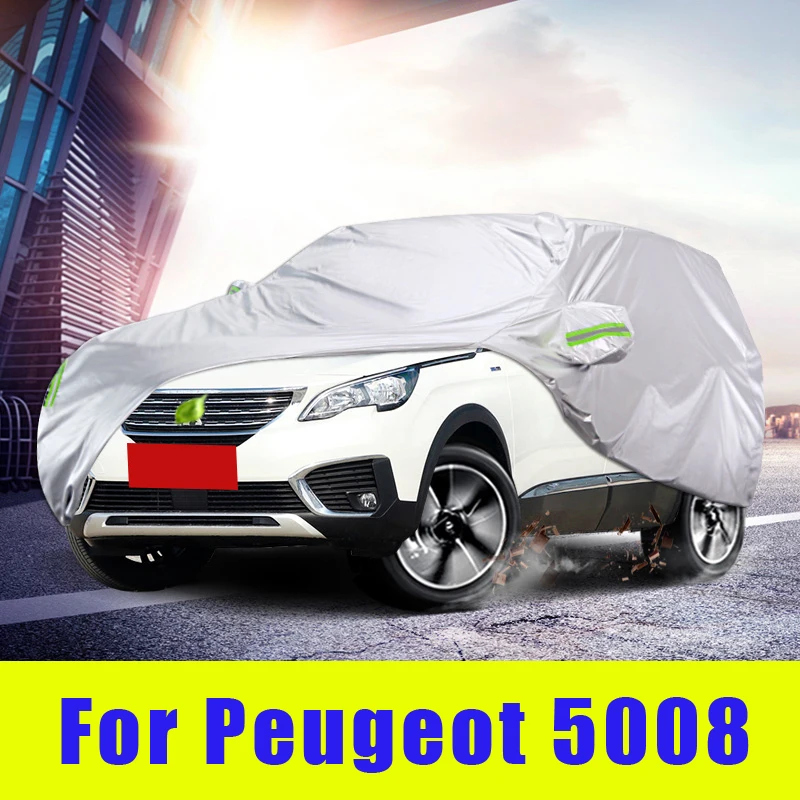 Waterproof full car covers Outdoor Sunshade Dustproof Snow For Peugeot 5008 Accessories