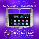 RDS FM 2 + 32 ГБ Android USB автомобильное радио мультимедийный видеоплеер для Toyota Land Cruiser Prado 150 2009 - 2013 Bluetooth WIFI GPS