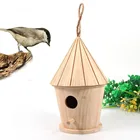 Домик для птиц, деревянное гнездо для птиц, креативный настенный уличный домик для птиц, деревянная коробка, птичий домик, искусственная птица