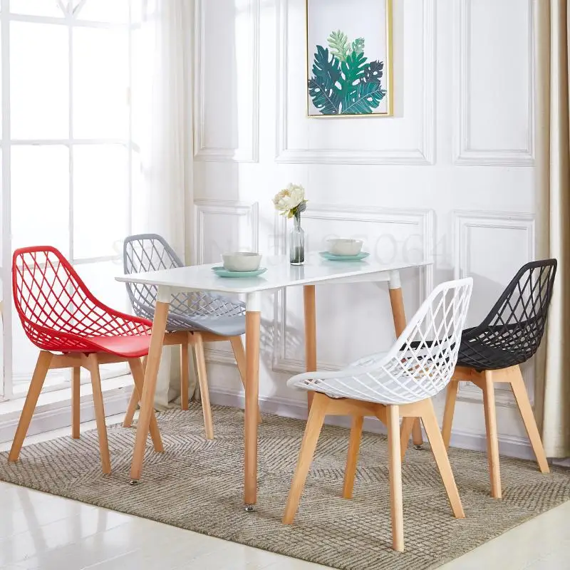 Simple Fashion Modern Creative Desk Chair Back Nordic Home Computer Solid Wood Dining |