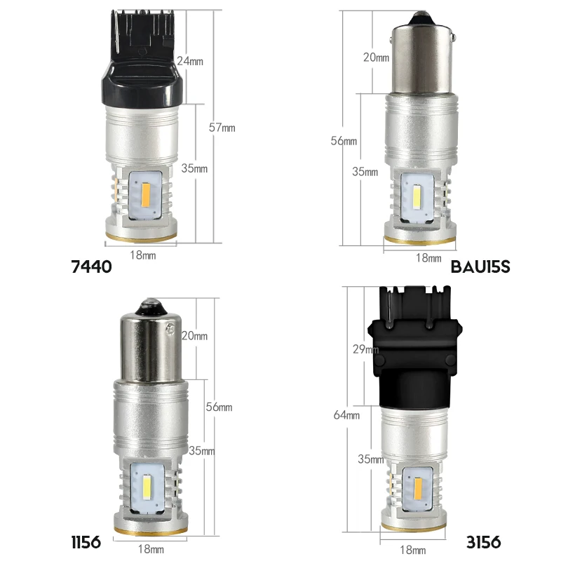 CNSUNNY светильник 2 шт. Canbus светодиодный 1156 BAU15S P21W PY21W автомобильный указатель