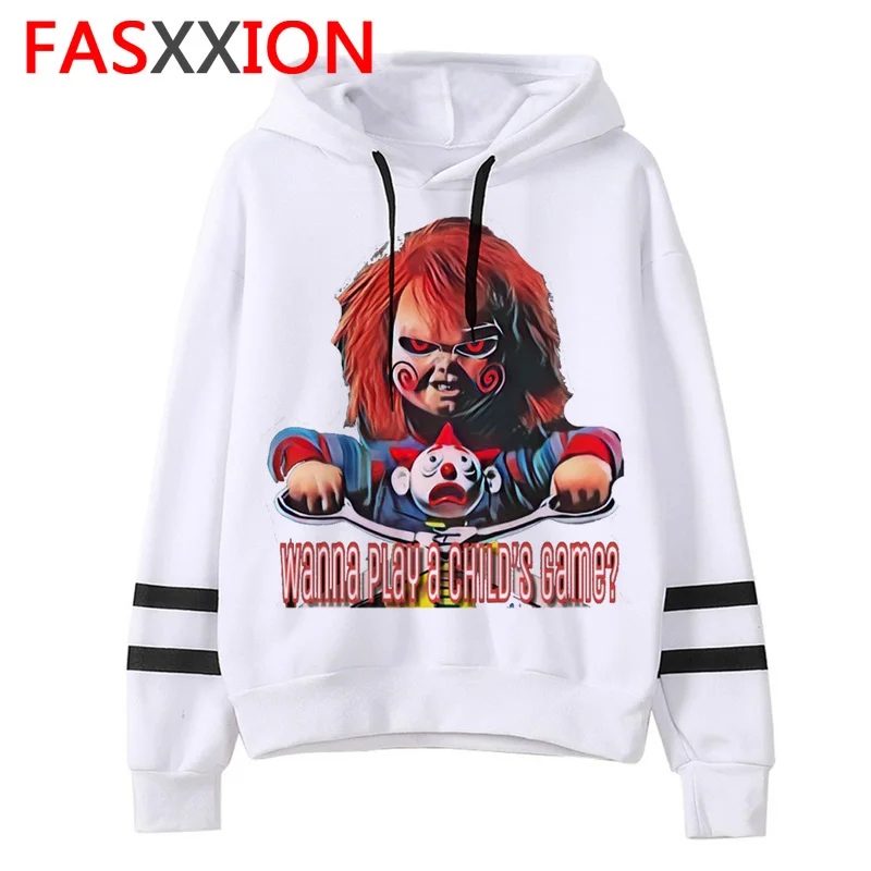 

chucky Horror man/women hoodie hip hop Graphic Sweatshirt ulzzang 90s harajuku male clothes warm streetwear Oversized Regular