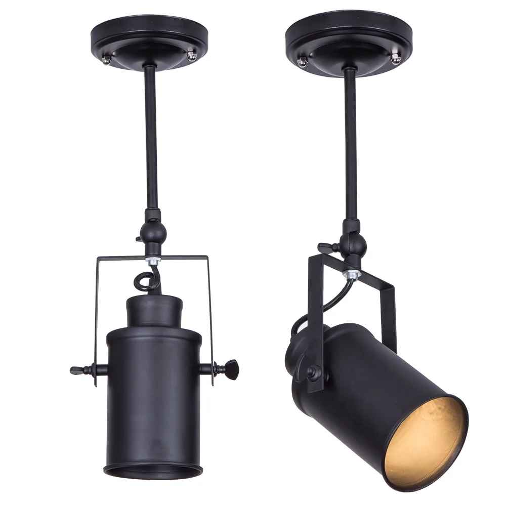 

Винтажные подвесные светильники E27, черные потолочные светильники в стиле лофт, железные, для ресторана, кухни, столовой, кофейни, бара, лофт,...