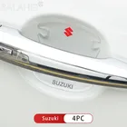 Наклейка на дверь автомобиля, 4 шт., лента от царапин для Suzuki SX4 SWIFT Alto Liane Grand Vitara Jimny S-Cross Swift, автомобильные аксессуары