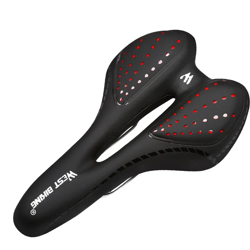 

Bicycle Saddle Mountain Bike Seat Cushion Saddle Hollow Seat Silicone Thickened Soft Comfortable Universal Bicycle Accessories