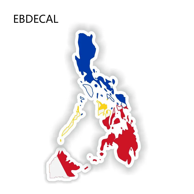 Ebdeckle Филиппины Карта Флаг для Авто/бампер/окно/настенные наклейки DIY Декор