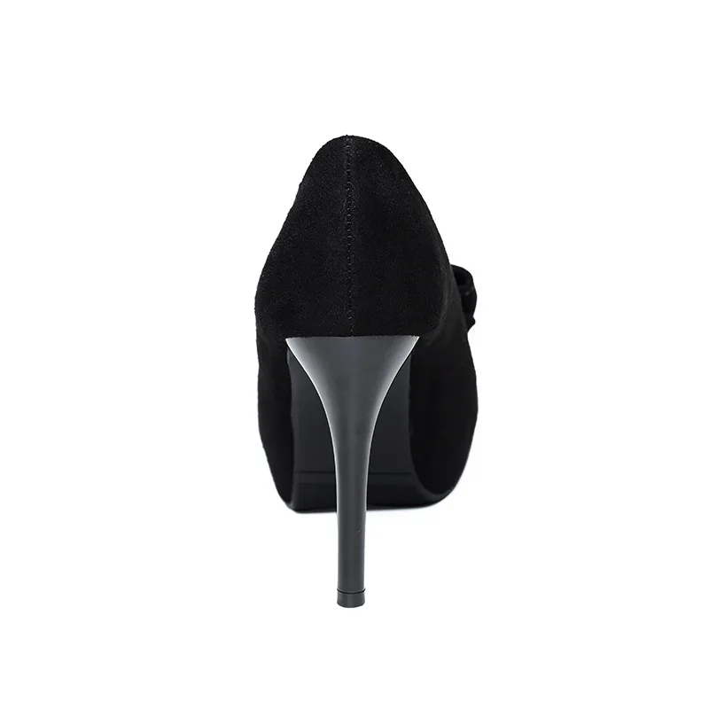 Pumps Women Shoes Summer Slip-On Peep Toe Shallow PU Leather Platform Casual Sexy Party Female Shoes 10CM Thic High Heel Women