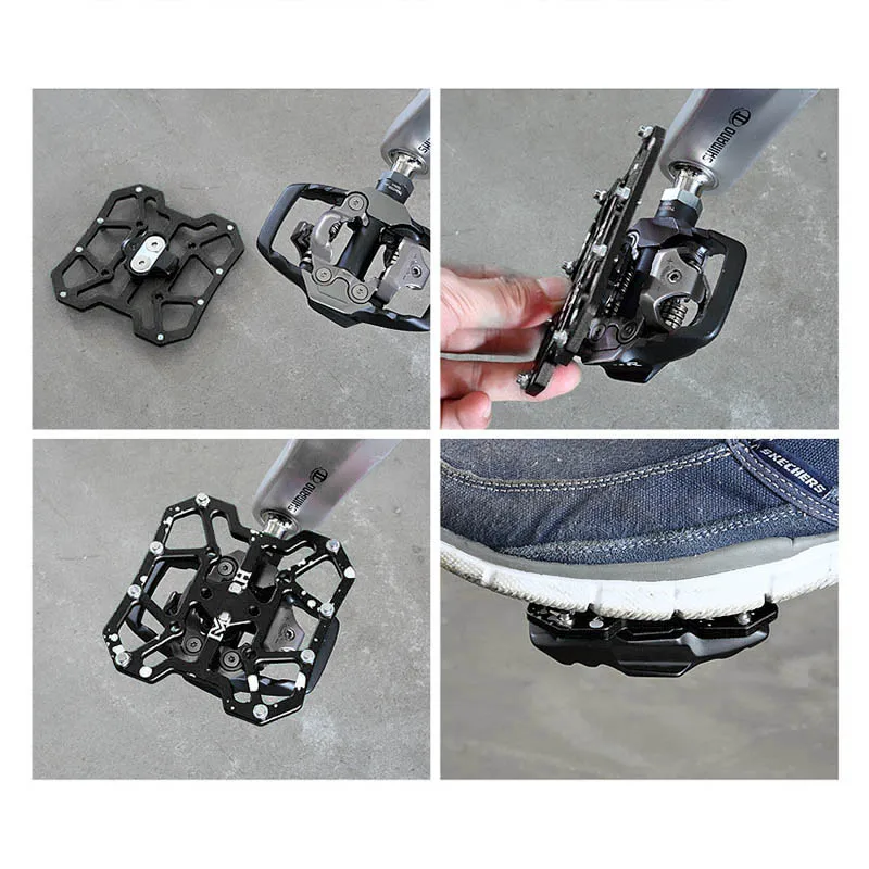 2 шт. горный велосипед Бесклипсова педаль платформа адаптер преобразования
