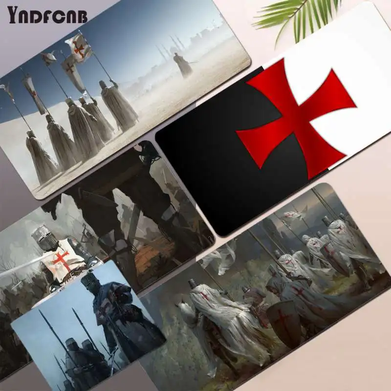 

Большой игровой коврик для мыши YNDFCNB Templar Knight, простой дизайн, L XL XXL, геймерский коврик для мыши, размер для Deak, коврик для overwatch/cs go