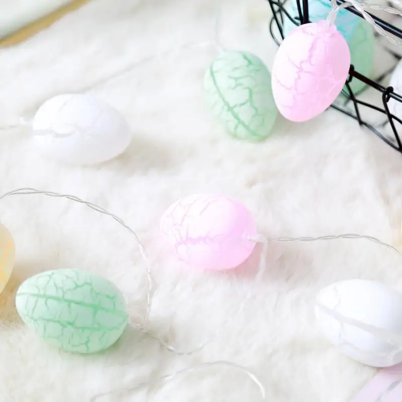 

Easter Decoration Eggs Shaped LED Light String DIY Decor For Easter Party Easter Garland Ornament Light String Home Decoration