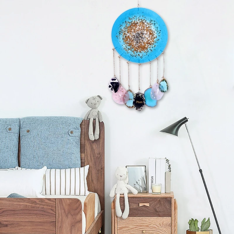

25 Pcs/Set Wall Hanging Decorations Crystal Epoxy Resin Mold Planet Pendant Casting Silicone Mould DIY Crafts Making Tool Kit